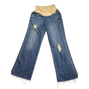 Stylish Blue Distressed Women's Jeans